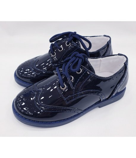 scarpe eleganti bambino blu